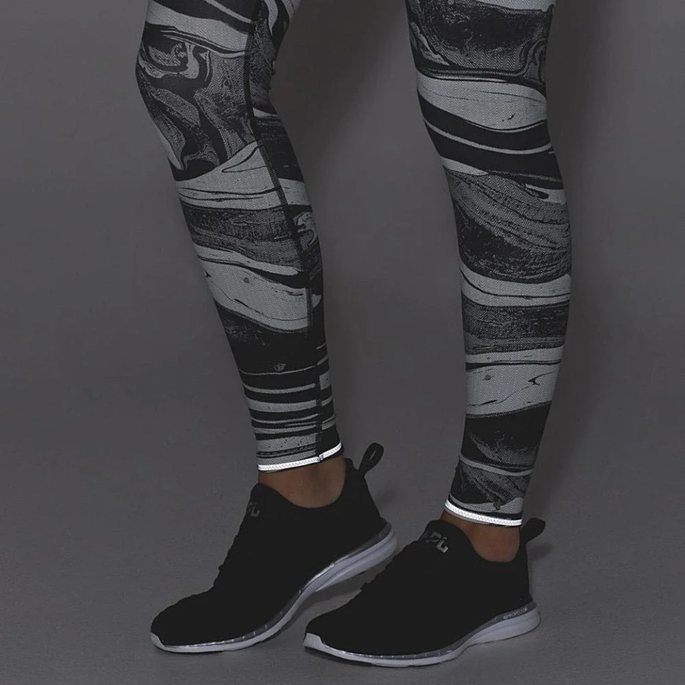 Lululemon Speed Wunder Nulux Tight in Marbled Mix Speed Wunder 50 G White Black - Picture 6 of 16
